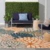 image:imageNourison Home Aloha Natural 3 x 5 Area Rug  Easy Clean Non Shedding Bed Room Living Room Dining Room Kitchen 3 x 5Blue Green