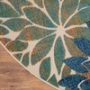 image:imageNourison Home Aloha Natural 3 x 5 Area Rug  Easy Clean Non Shedding Bed Room Living Room Dining Room Kitchen 3 x 5Blue Green