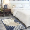 image:imageNourison Home Aloha Natural 3 x 5 Area Rug  Easy Clean Non Shedding Bed Room Living Room Dining Room Kitchen 3 x 5Blue Multicolor