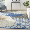 image:imageNourison Home Aloha Natural 3 x 5 Area Rug  Easy Clean Non Shedding Bed Room Living Room Dining Room Kitchen 3 x 5Blue Multicolor
