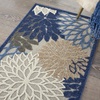 image:imageNourison Home Aloha Natural 3 x 5 Area Rug  Easy Clean Non Shedding Bed Room Living Room Dining Room Kitchen 3 x 5Blue Multicolor