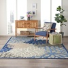 image:imageNourison Home Aloha Natural 3 x 5 Area Rug  Easy Clean Non Shedding Bed Room Living Room Dining Room Kitchen 3 x 5Blue Multicolor