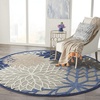 image:imageNourison Home Aloha Natural 3 x 5 Area Rug  Easy Clean Non Shedding Bed Room Living Room Dining Room Kitchen 3 x 5Blue Multicolor