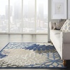 image:imageNourison Home Aloha Natural 3 x 5 Area Rug  Easy Clean Non Shedding Bed Room Living Room Dining Room Kitchen 3 x 5Blue Multicolor