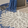 image:imageNourison Home Aloha Natural 3 x 5 Area Rug  Easy Clean Non Shedding Bed Room Living Room Dining Room Kitchen 3 x 5Blue Multicolor
