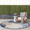 image:imageNourison Home Aloha Natural 3 x 5 Area Rug  Easy Clean Non Shedding Bed Room Living Room Dining Room Kitchen 3 x 5Blue Multicolor