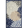 image:imageNourison Home Aloha Natural 3 x 5 Area Rug  Easy Clean Non Shedding Bed Room Living Room Dining Room Kitchen 3 x 5Blue Multicolor