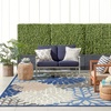 image:imageNourison Home Aloha Natural 3 x 5 Area Rug  Easy Clean Non Shedding Bed Room Living Room Dining Room Kitchen 3 x 5Blue Multicolor