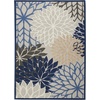 image:imageNourison Home Aloha Natural 3 x 5 Area Rug  Easy Clean Non Shedding Bed Room Living Room Dining Room Kitchen 3 x 5Blue Multicolor