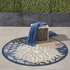 image:imageNourison Home Aloha Natural 3 x 5 Area Rug  Easy Clean Non Shedding Bed Room Living Room Dining Room Kitchen 3 x 5Blue Multicolor