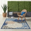 image:imageNourison Home Aloha Natural 3 x 5 Area Rug  Easy Clean Non Shedding Bed Room Living Room Dining Room Kitchen 3 x 5Blue Multicolor