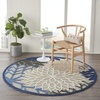 image:imageNourison Home Aloha Natural 3 x 5 Area Rug  Easy Clean Non Shedding Bed Room Living Room Dining Room Kitchen 3 x 5Blue Multicolor
