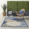 image:imageNourison Home Aloha Natural 3 x 5 Area Rug  Easy Clean Non Shedding Bed Room Living Room Dining Room Kitchen 3 x 5Blue Multicolor