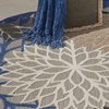 image:imageNourison Home Aloha Natural 3 x 5 Area Rug  Easy Clean Non Shedding Bed Room Living Room Dining Room Kitchen 3 x 5Blue Multicolor
