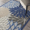 image:imageNourison Home Aloha Natural 3 x 5 Area Rug  Easy Clean Non Shedding Bed Room Living Room Dining Room Kitchen 3 x 5Blue Multicolor
