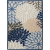 image:imageNourison Home Aloha Natural 3 x 5 Area Rug  Easy Clean Non Shedding Bed Room Living Room Dining Room Kitchen 3 x 5Blue Multicolor