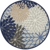 image:imageNourison Home Aloha Natural 3 x 5 Area Rug  Easy Clean Non Shedding Bed Room Living Room Dining Room Kitchen 3 x 5Blue Multicolor