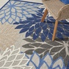 image:imageNourison Home Aloha Natural 3 x 5 Area Rug  Easy Clean Non Shedding Bed Room Living Room Dining Room Kitchen 3 x 5Blue Multicolor