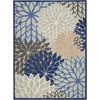 image:imageNourison Home Aloha Natural 3 x 5 Area Rug  Easy Clean Non Shedding Bed Room Living Room Dining Room Kitchen 3 x 5Blue Multicolor
