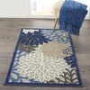 image:imageNourison Home Aloha Natural 3 x 5 Area Rug  Easy Clean Non Shedding Bed Room Living Room Dining Room Kitchen 3 x 5Blue Multicolor