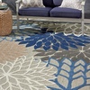 image:imageNourison Home Aloha Natural 3 x 5 Area Rug  Easy Clean Non Shedding Bed Room Living Room Dining Room Kitchen 3 x 5Blue Multicolor