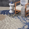 image:imageNourison Home Aloha Natural 3 x 5 Area Rug  Easy Clean Non Shedding Bed Room Living Room Dining Room Kitchen 3 x 5Blue Multicolor