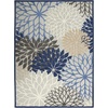 image:imageNourison Home Aloha Natural 3 x 5 Area Rug  Easy Clean Non Shedding Bed Room Living Room Dining Room Kitchen 3 x 5Blue Multicolor