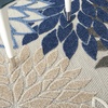 image:imageNourison Home Aloha Natural 3 x 5 Area Rug  Easy Clean Non Shedding Bed Room Living Room Dining Room Kitchen 3 x 5Blue Multicolor