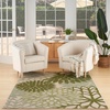 image:imageNourison Home Aloha Natural 3 x 5 Area Rug  Easy Clean Non Shedding Bed Room Living Room Dining Room Kitchen 3 x 5Ivory Green