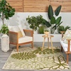 image:imageNourison Home Aloha Natural 3 x 5 Area Rug  Easy Clean Non Shedding Bed Room Living Room Dining Room Kitchen 3 x 5Ivory Green