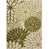 image:imageNourison Home Aloha Natural 3 x 5 Area Rug  Easy Clean Non Shedding Bed Room Living Room Dining Room Kitchen 3 x 5Ivory Green
