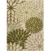 image:imageNourison Home Aloha Natural 3 x 5 Area Rug  Easy Clean Non Shedding Bed Room Living Room Dining Room Kitchen 3 x 5Ivory Green