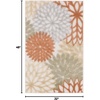 image:imageNourison Home Aloha Natural 3 x 5 Area Rug  Easy Clean Non Shedding Bed Room Living Room Dining Room Kitchen 3 x 5Ivory Multicolor
