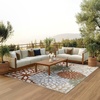 image:imageNourison Home Aloha Natural 3 x 5 Area Rug  Easy Clean Non Shedding Bed Room Living Room Dining Room Kitchen 3 x 5Ivory Multicolor