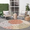 image:imageNourison Home Aloha Natural 3 x 5 Area Rug  Easy Clean Non Shedding Bed Room Living Room Dining Room Kitchen 3 x 5Ivory Multicolor