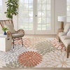 image:imageNourison Home Aloha Natural 3 x 5 Area Rug  Easy Clean Non Shedding Bed Room Living Room Dining Room Kitchen 3 x 5Ivory Multicolor