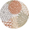 image:imageNourison Home Aloha Natural 3 x 5 Area Rug  Easy Clean Non Shedding Bed Room Living Room Dining Room Kitchen 3 x 5Ivory Multicolor