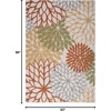image:imageNourison Home Aloha Natural 3 x 5 Area Rug  Easy Clean Non Shedding Bed Room Living Room Dining Room Kitchen 3 x 5Ivory Multicolor