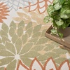image:imageNourison Home Aloha Natural 3 x 5 Area Rug  Easy Clean Non Shedding Bed Room Living Room Dining Room Kitchen 3 x 5Ivory Multicolor