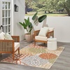 image:imageNourison Home Aloha Natural 3 x 5 Area Rug  Easy Clean Non Shedding Bed Room Living Room Dining Room Kitchen 3 x 5Ivory Multicolor