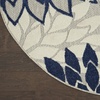 image:imageNourison Home Aloha Natural 3 x 5 Area Rug  Easy Clean Non Shedding Bed Room Living Room Dining Room Kitchen 3 x 5Ivory Navy