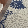 image:imageNourison Home Aloha Natural 3 x 5 Area Rug  Easy Clean Non Shedding Bed Room Living Room Dining Room Kitchen 3 x 5Ivory Navy