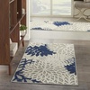image:imageNourison Home Aloha Natural 3 x 5 Area Rug  Easy Clean Non Shedding Bed Room Living Room Dining Room Kitchen 3 x 5Ivory Navy