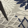 image:imageNourison Home Aloha Natural 3 x 5 Area Rug  Easy Clean Non Shedding Bed Room Living Room Dining Room Kitchen 3 x 5Ivory Navy