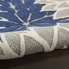 image:imageNourison Home Aloha Natural 3 x 5 Area Rug  Easy Clean Non Shedding Bed Room Living Room Dining Room Kitchen 3 x 5Ivory Navy