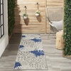 image:imageNourison Home Aloha Natural 3 x 5 Area Rug  Easy Clean Non Shedding Bed Room Living Room Dining Room Kitchen 3 x 5Ivory Navy