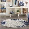 image:imageNourison Home Aloha Natural 3 x 5 Area Rug  Easy Clean Non Shedding Bed Room Living Room Dining Room Kitchen 3 x 5IvoryNavy