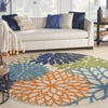 image:imageNourison Home Aloha Natural 3 x 5 Area Rug  Easy Clean Non Shedding Bed Room Living Room Dining Room Kitchen 3 x 5Multi Color