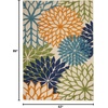 image:imageNourison Home Aloha Natural 3 x 5 Area Rug  Easy Clean Non Shedding Bed Room Living Room Dining Room Kitchen 3 x 5Multi Color