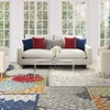 image:imageNourison Home Aloha Natural 3 x 5 Area Rug  Easy Clean Non Shedding Bed Room Living Room Dining Room Kitchen 3 x 5Multi Color